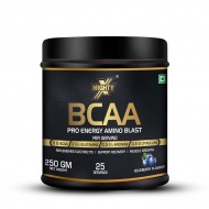 MightyX BCAA Pro Amino Energy Blast 25 Serving, (250 g, Blueberry)